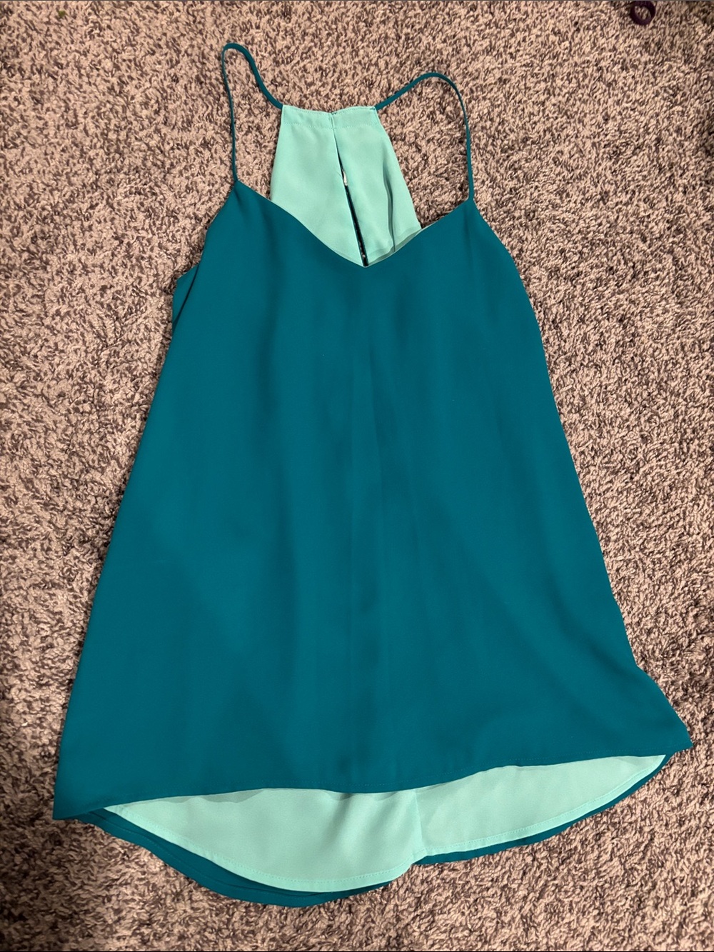 Express Teal Camisole with Mint Lining